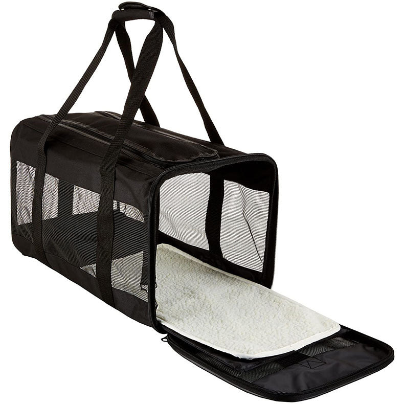 Borsa pieghevole e portatile a tracolla per animali domestici