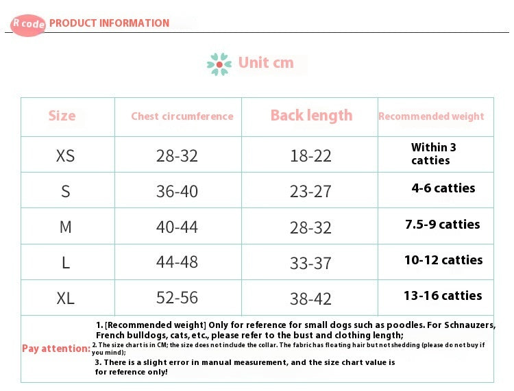 Maglioncino confortevole per animali domestici a righe colorate