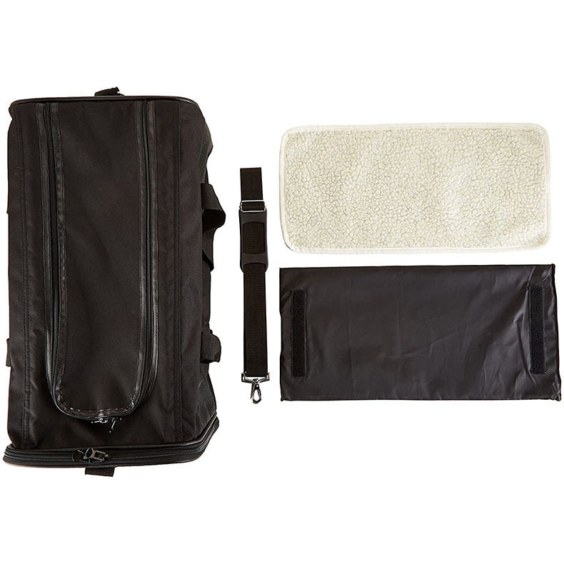 Borsa pieghevole e portatile a tracolla per animali domestici