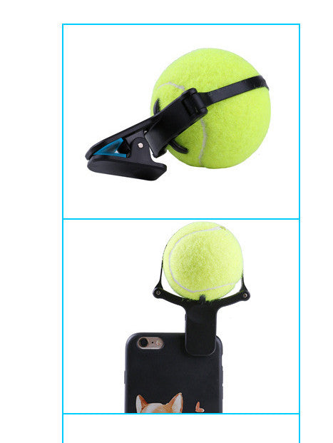Clip per Selfie Cane 📸 Ottieni la Foto Perfetta con la Pallina da Tennis