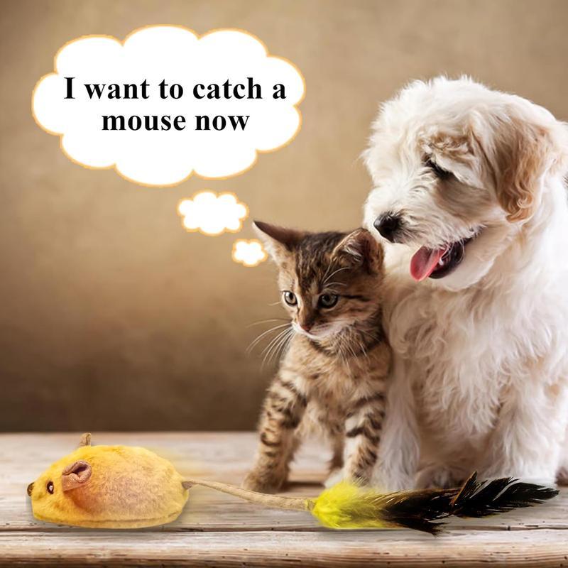 Topolino Interattivo con Luci a LED per Gatti