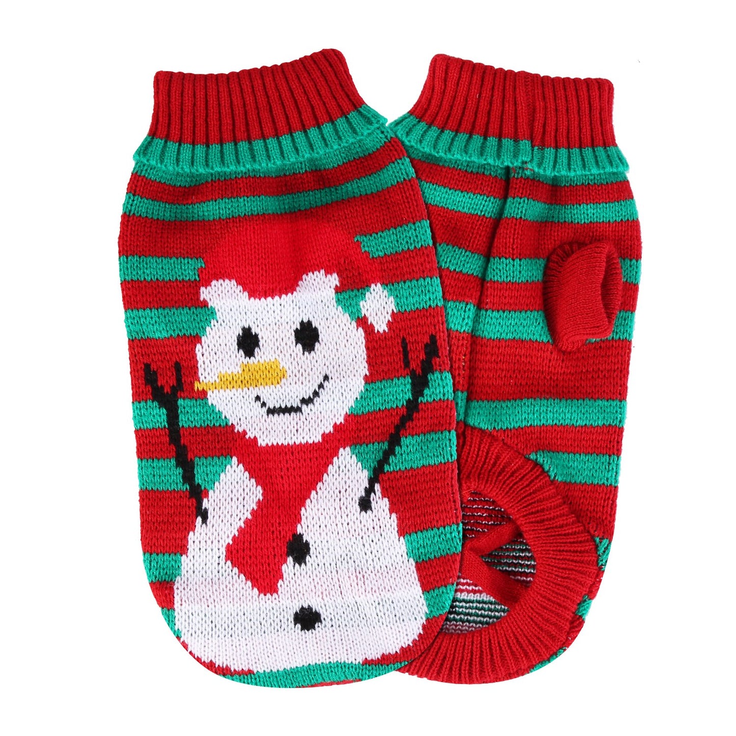 Maglione Natalizio per Cani e Gatti - Modello Pupazzo di Neve - Gianfistore
