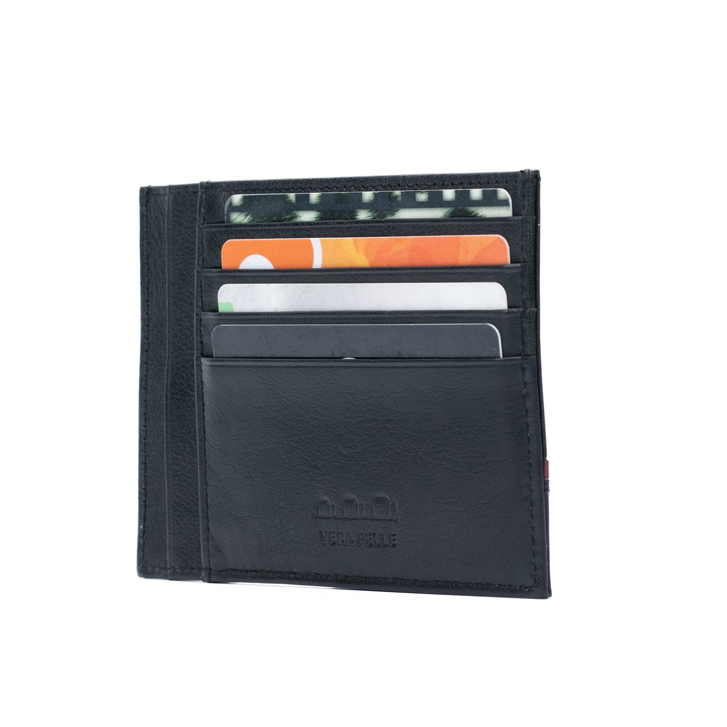 K10907AB | Genuine Leather ID/Credit Card Holder Col. Black-1