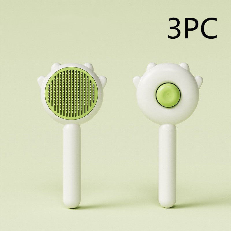 Spazzola Massaggiante Gatto e e Pettine per la Rimozione del Pelo