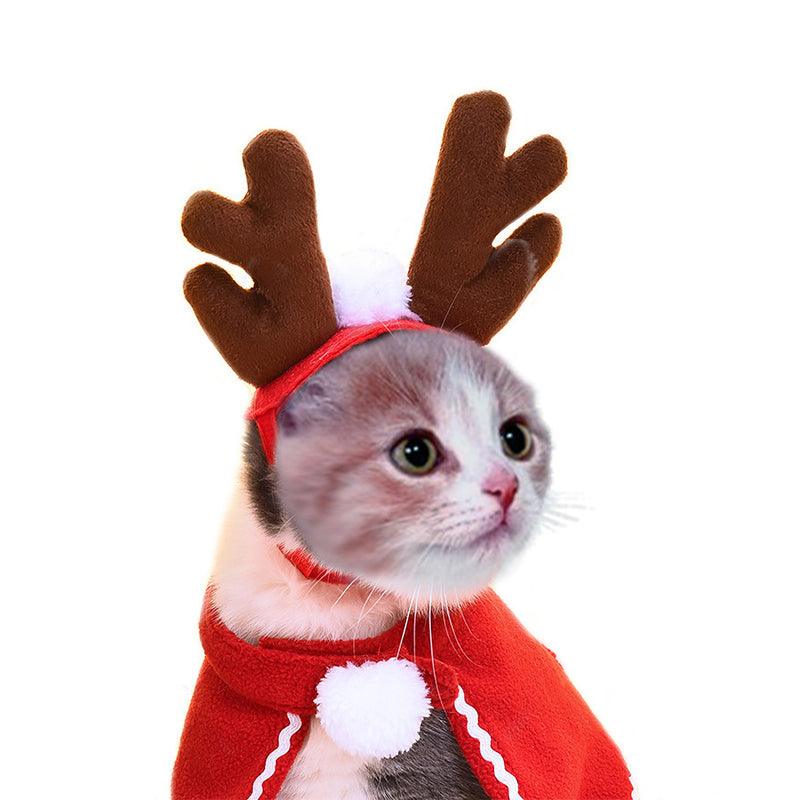 Festive Pet Costume: Christmas Cloak For Dogs And Cats-7